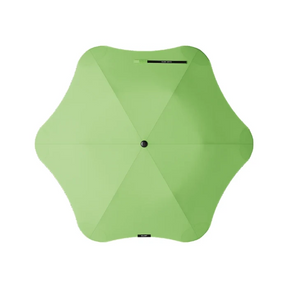 Green umbrella on a white background