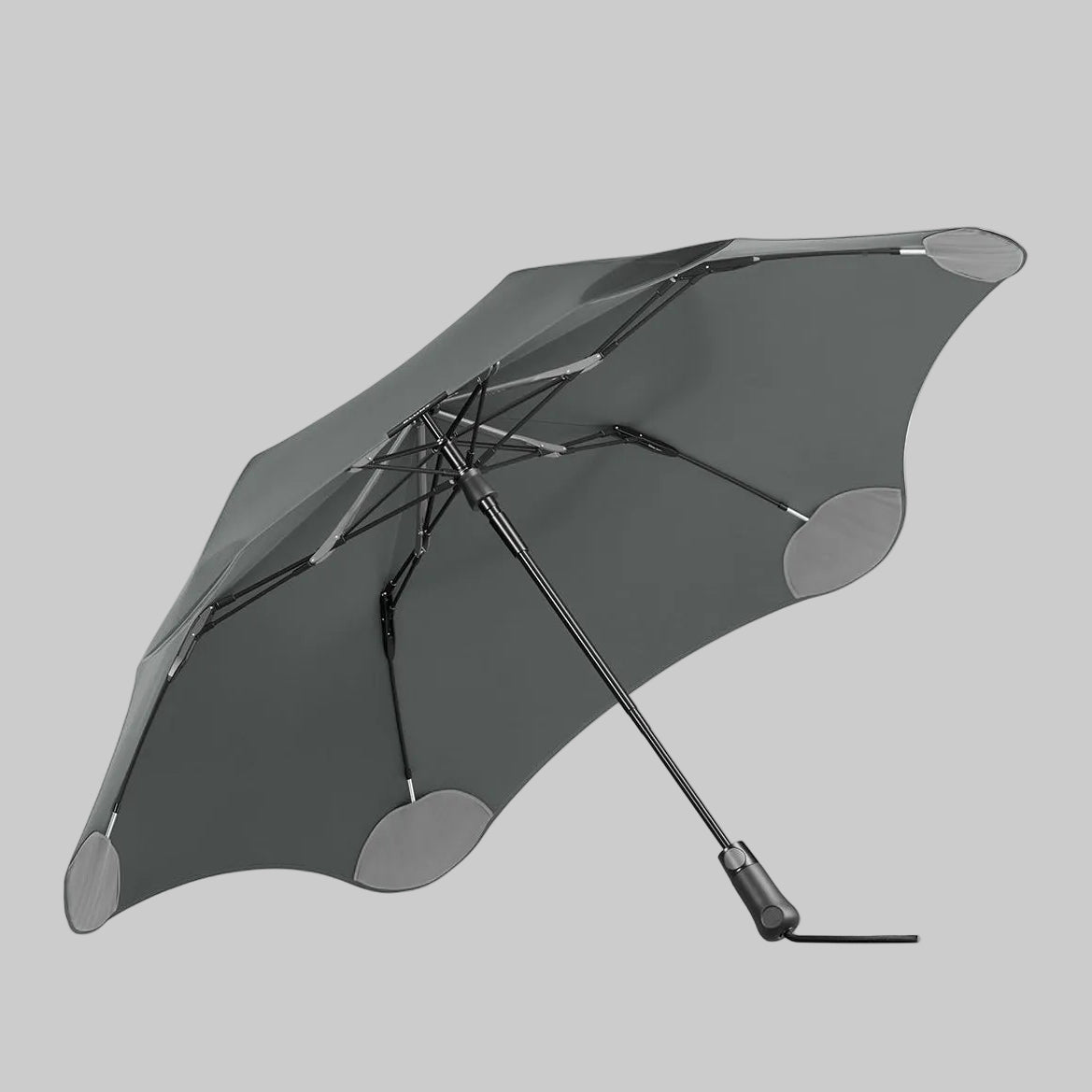 Storm gray umbrella on a white background