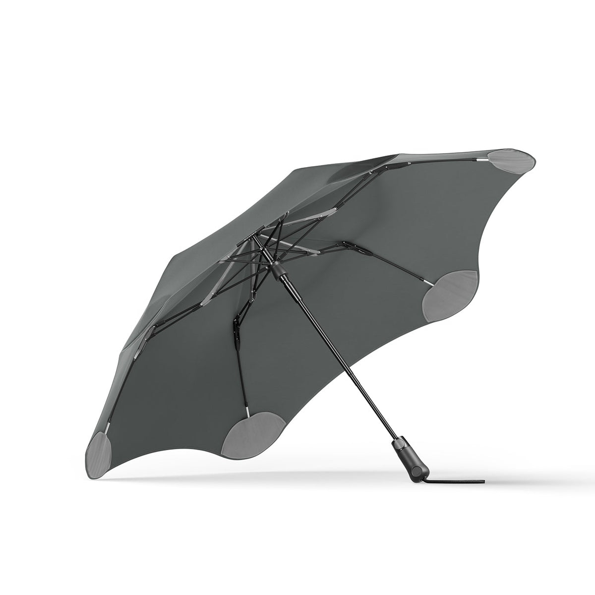 Storm gray umbrella on a white background