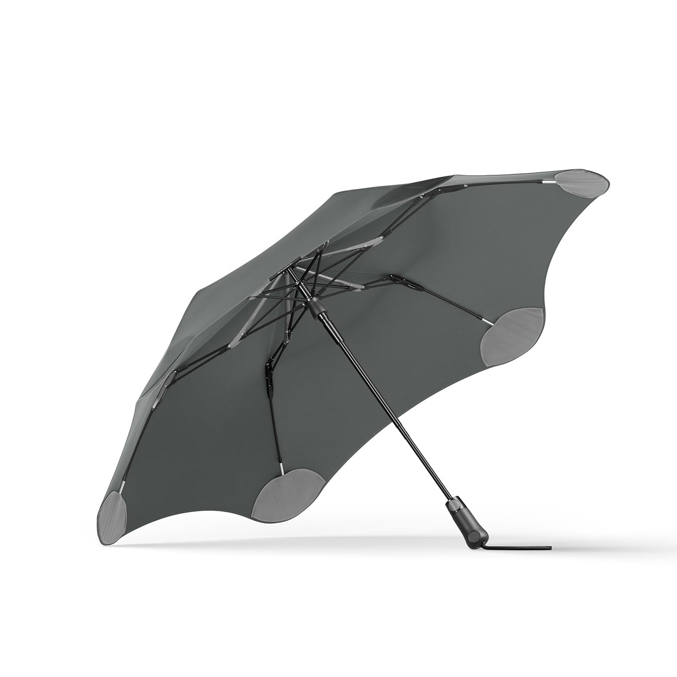 Storm gray umbrella on a white background