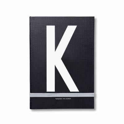 Design Letters, Letter Notebook, K, Notebook,