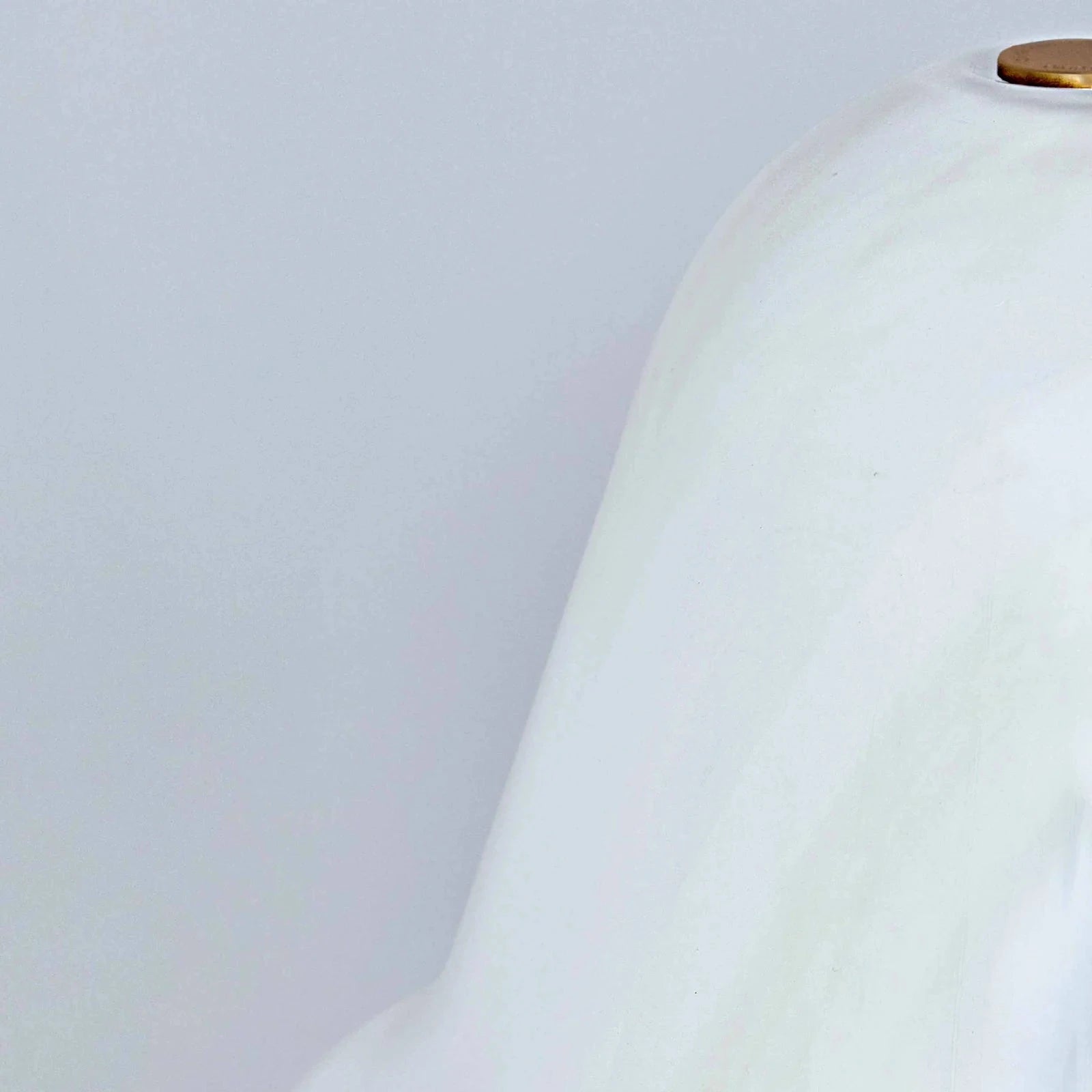 White lampshade on a light gray background