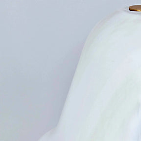 White lampshade on a light gray background