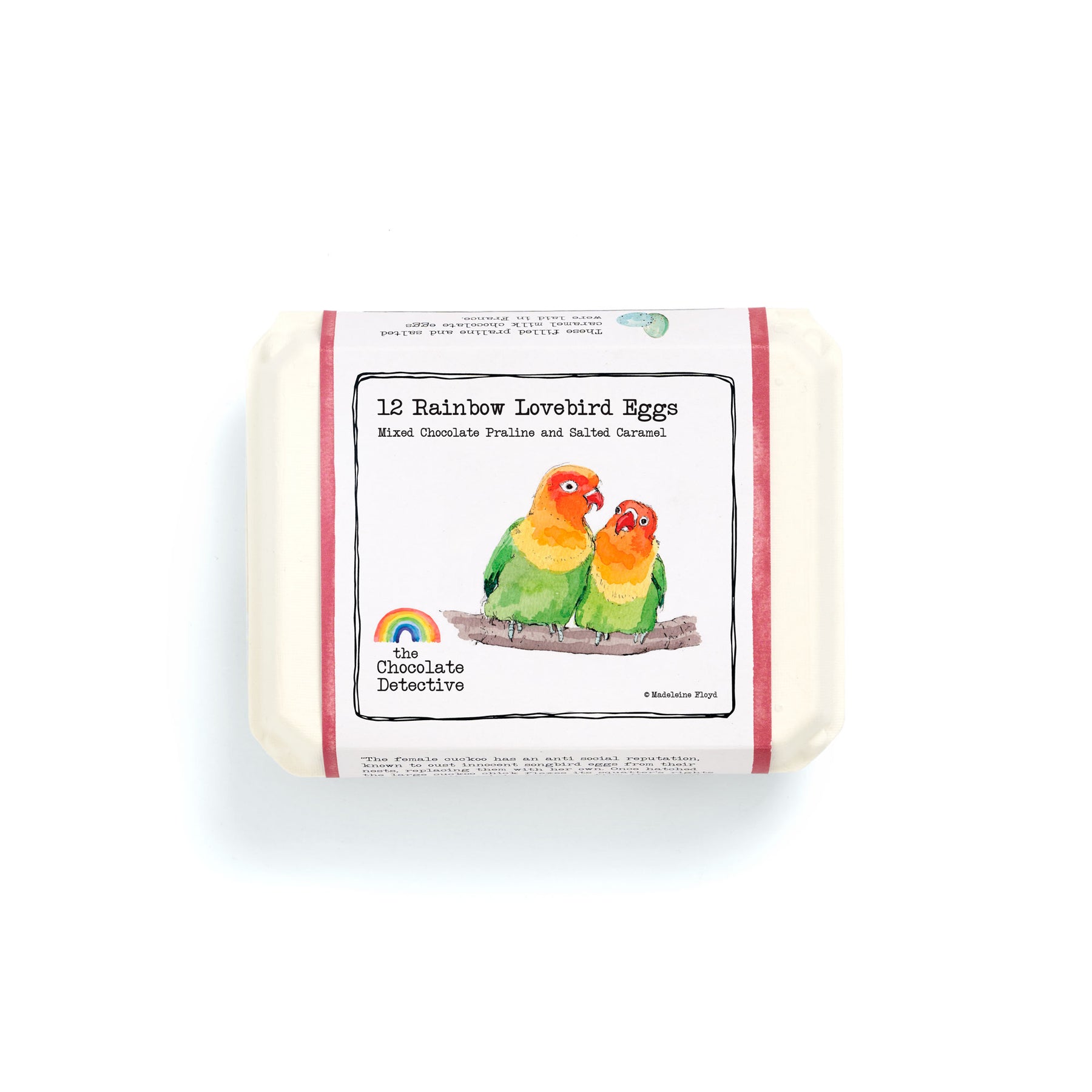 Rainbow Lovebird Eggs with Assorted Praline and Caramel