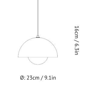Flowerpot Pendant Lamp VP1 - ETL Version