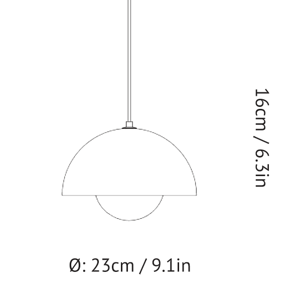 Flowerpot Pendant Lamp VP1 - ETL Version