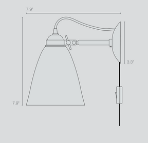 Hector 30 Medium Dome Wall Light