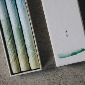 Traditional Japanese Multi-Colored Candle Set of Three