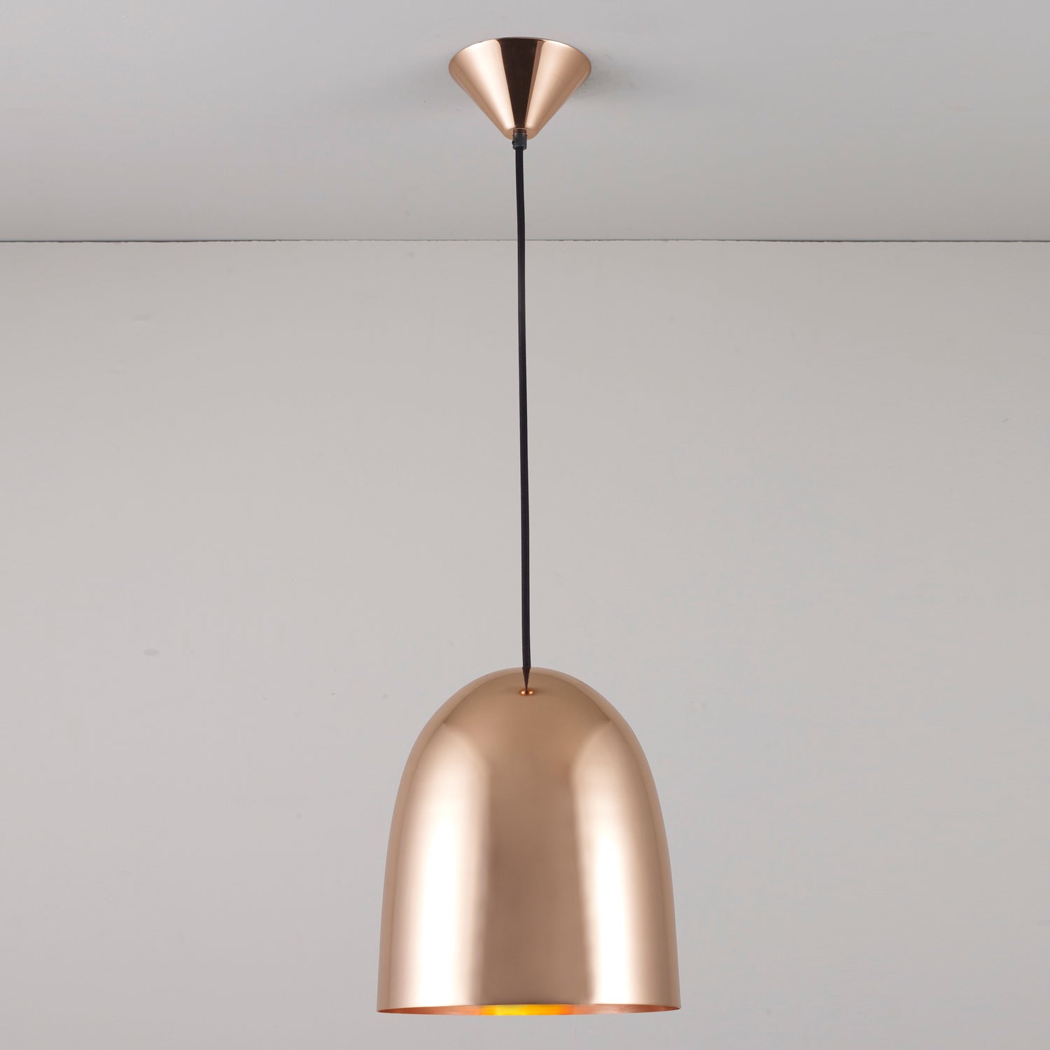 ORIGINAL BTC 'Stanley' hammered brass pendant light (Medium)