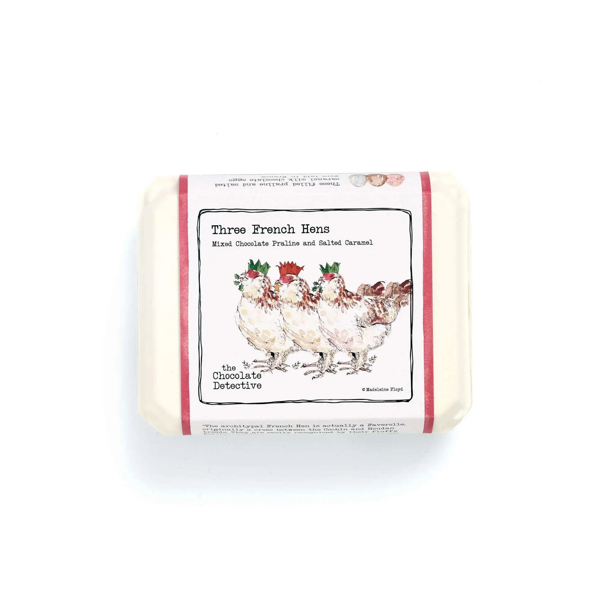 Christmas Three French Hens with Assorted Praline and Caramel
