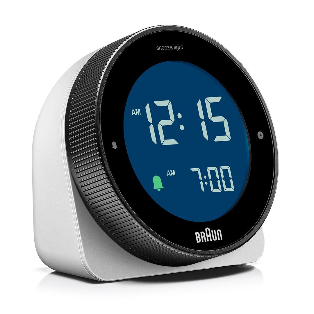 Braun, Alarm Clock BC24, White, Alarm Clock,