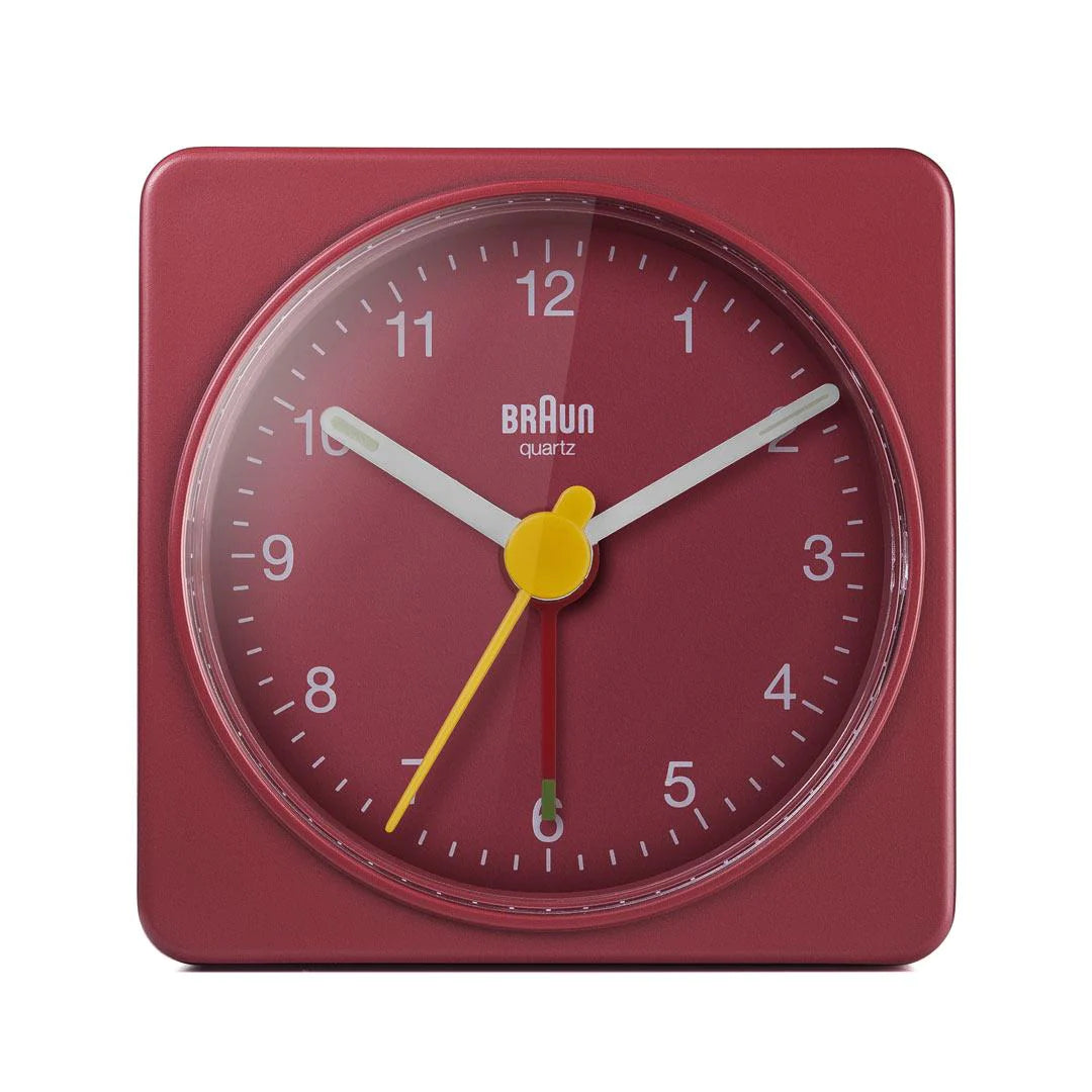 Braun, Travel Alarm Clock BC02, Red, Alarm Clock,