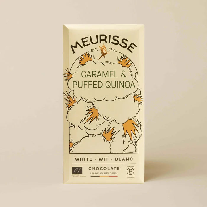 Chocolate Bar - Caramel & Puffed Quinoa - White Chocolate