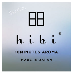 Hibi product packaging with gradient design on a white background