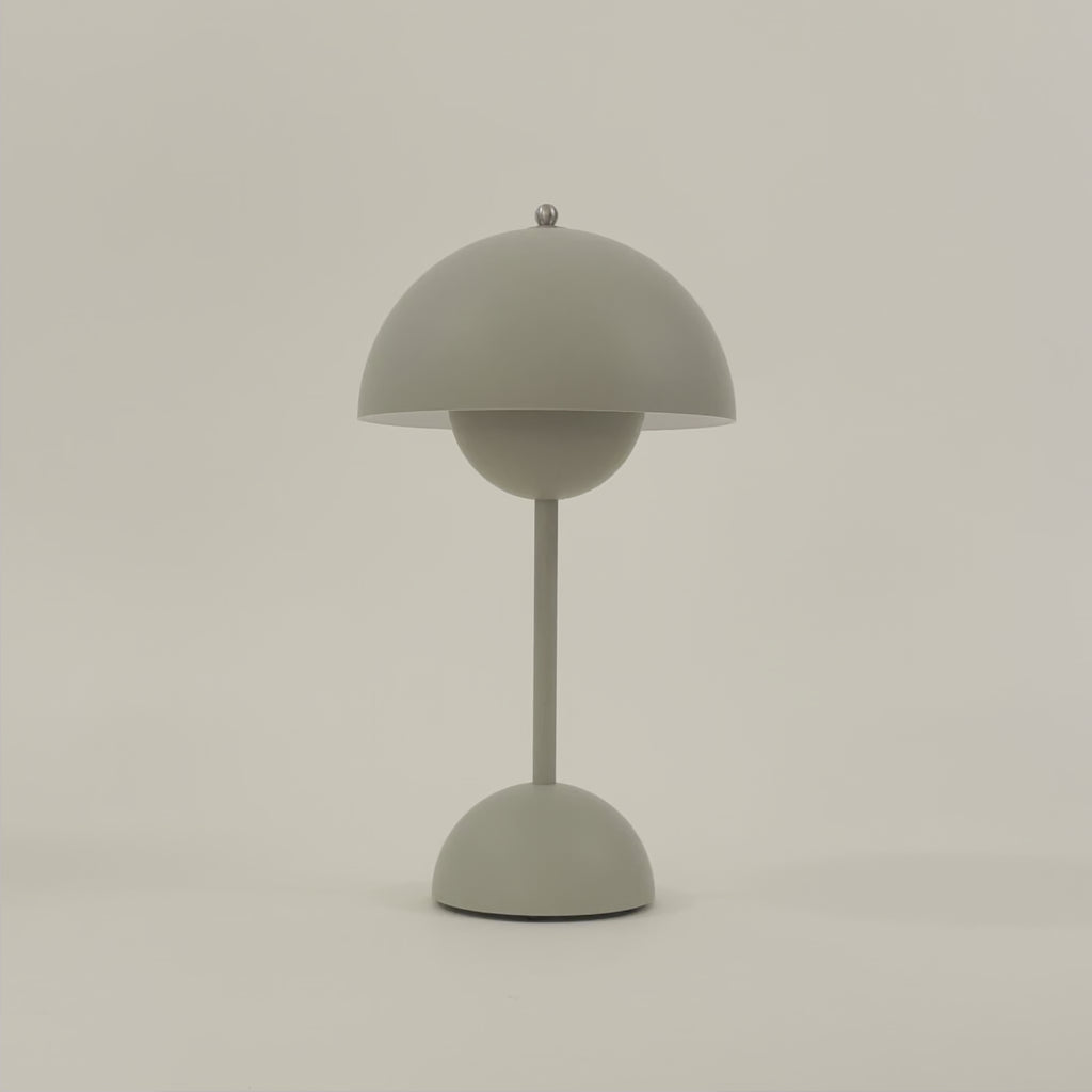 &Tradition, Flowerpot Portable Table Lamp VP9, Grey Beige, Table / Task,  Verner Panton