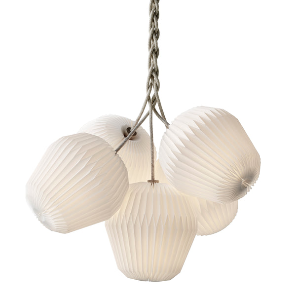 Le Klint Bouquet Chandelier Medium 5 Shades Paper | AMEICO