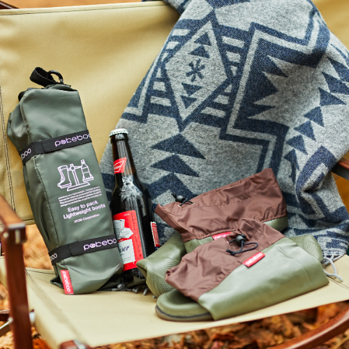 Pokeboo, Packable Rubber Rain Boots Royal Blue, Size, M, Rainboots,