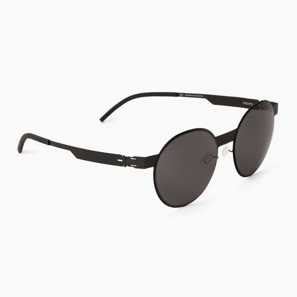 The No. 2, Sunglasses #2.2, Oval, black, Small