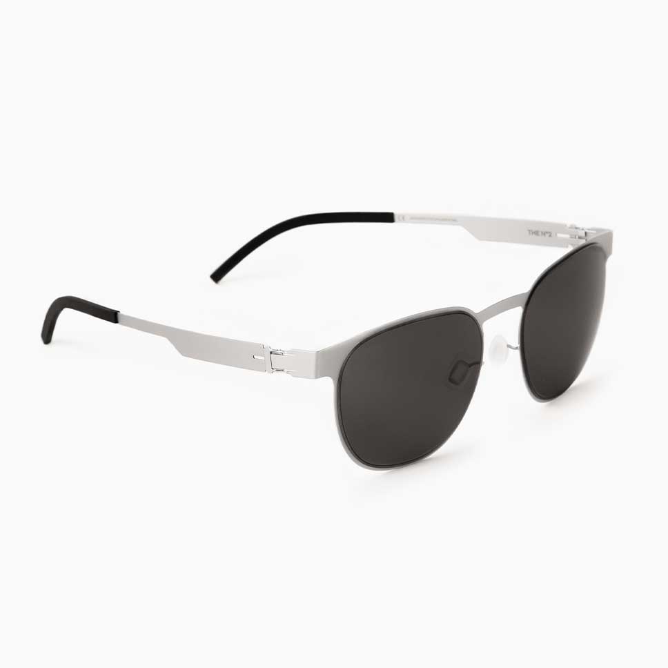 The No. 2, Sunglasses #2.3, Square, silver,