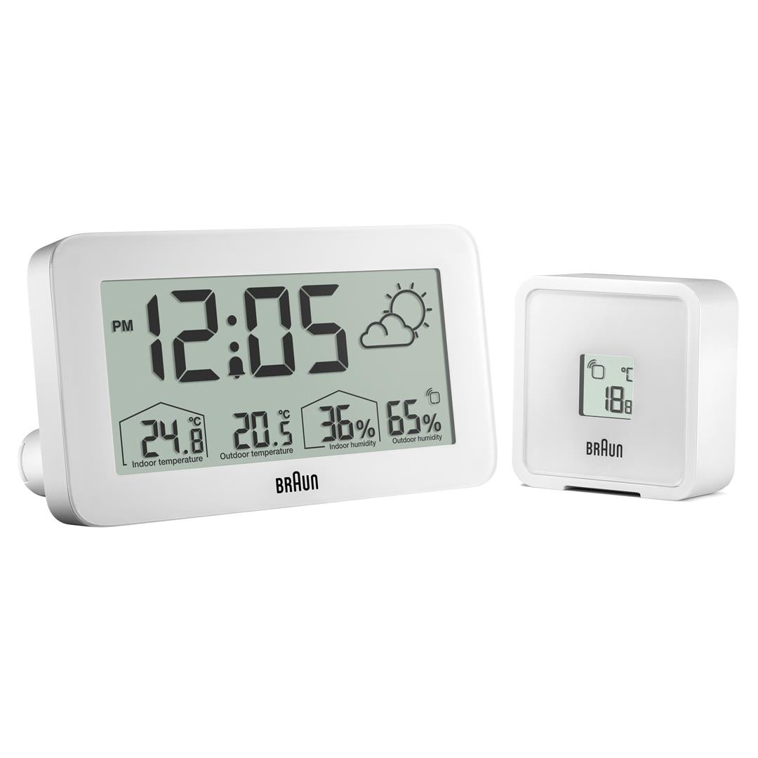 Braun, Digital Weather Station & Alarm Clock BC13, Black, Weather Station,