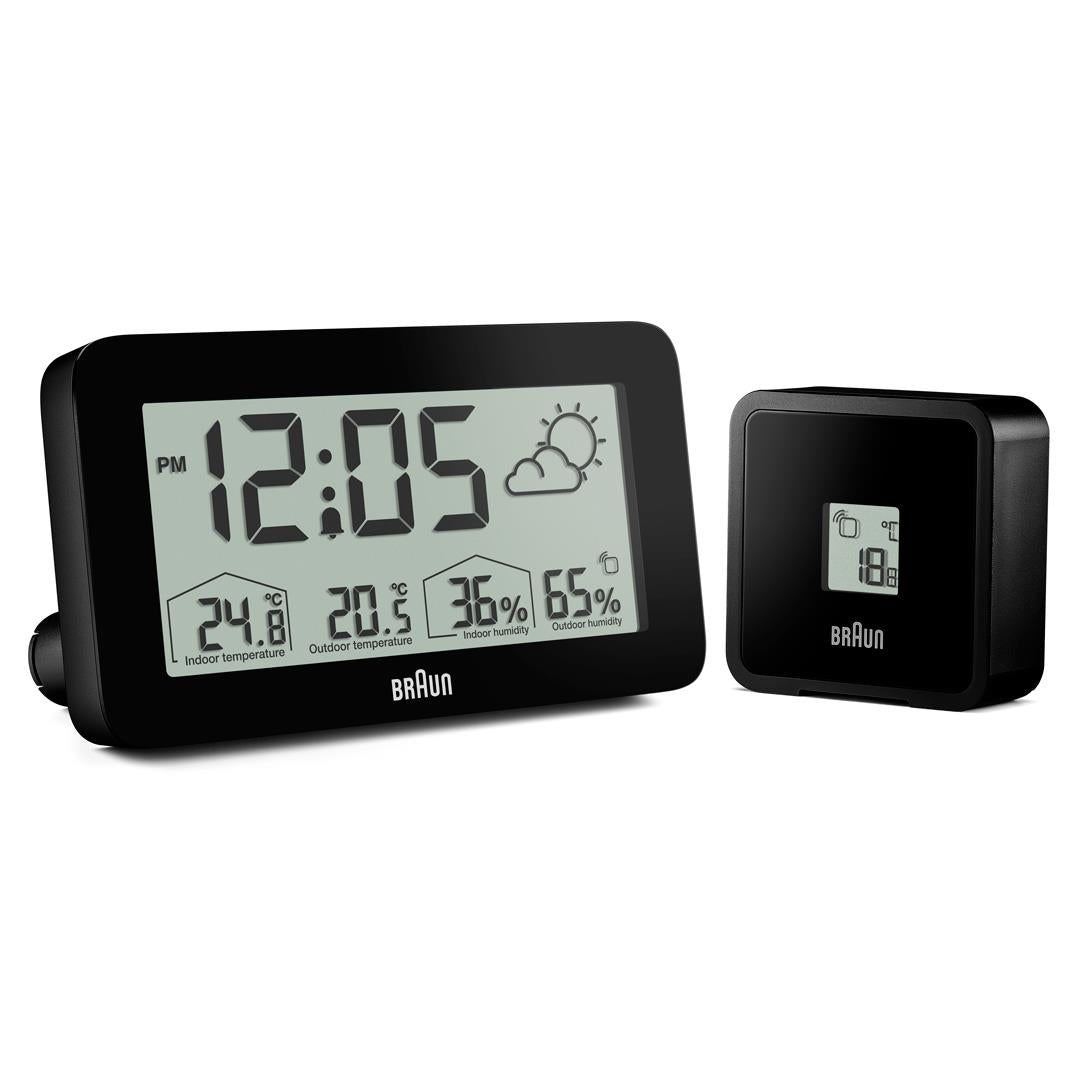 Braun, Digital Weather Station & Alarm Clock BC13, White, Weather Station,