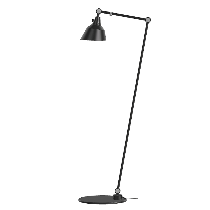 Midgard, Modular Floor Lamp 556 47", Black, Floor, Curt Fischer,