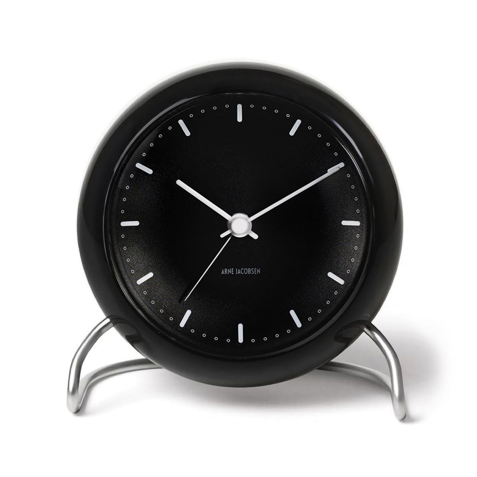 Rosendahl, Arne Jacobsen City Hall Alarm Clock Black, Alarm Clock, Arne Jacobsen,