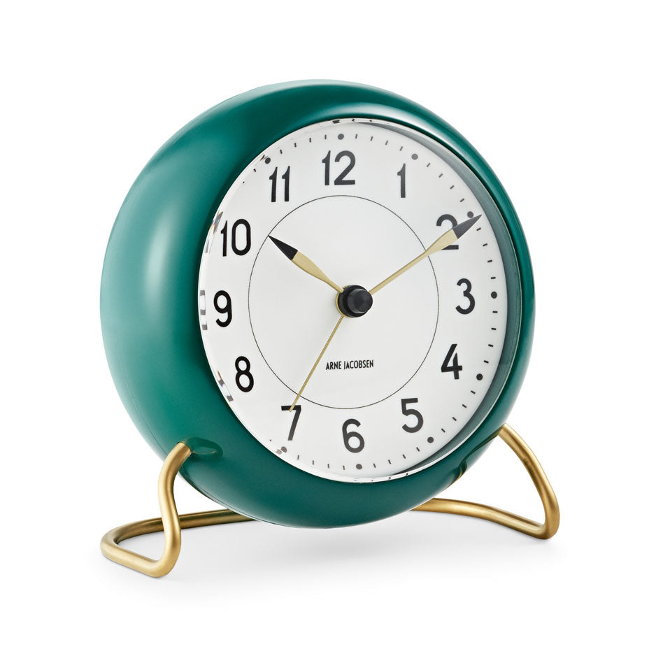 Arne Jacobsen - Station Alarm Clock - Racing Green