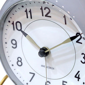 Rosendahl, Arne Jacobsen Station Alarm Clock Grey, Alarm Clock,