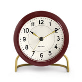 Arne Jacobsen - Station Alarm Clock - Burgundy
