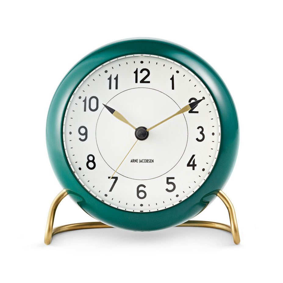 Rosendahl, Arne Jacobsen Station Alarm Clock Racing Green, Alarm Clock, Arne Jacobsen,