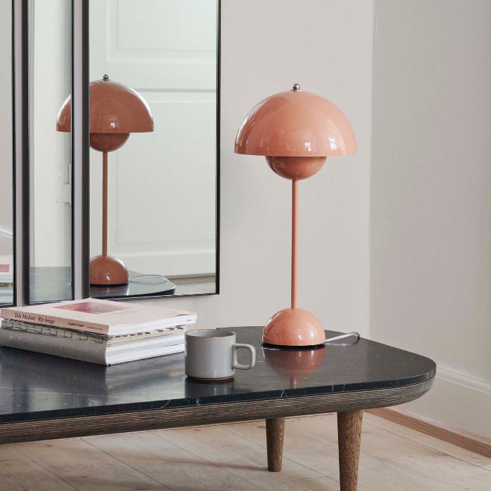 &Tradition, Flowerpot Table Lamp VP3, Mustard, Table / Task,  Verner Panton