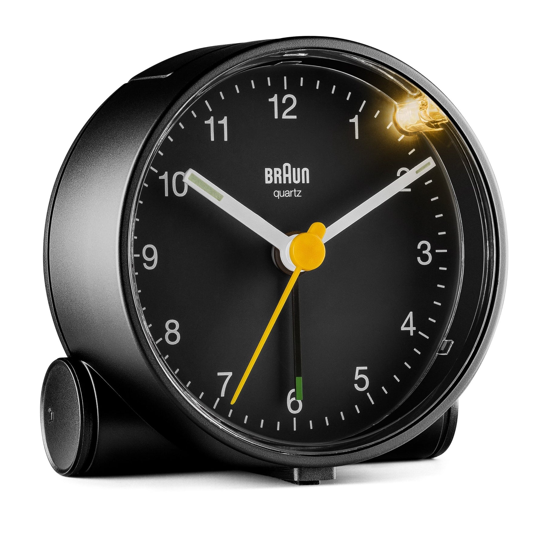 Braun, Round Alarm Clock BC01, Black and White
