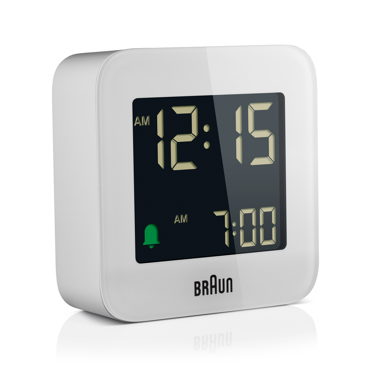Braun, Digital Alarm Clock BC08, White, Alarm Clock,