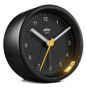 Braun, Round Alarm Clock BC12, Black and White, Alarm Clock,