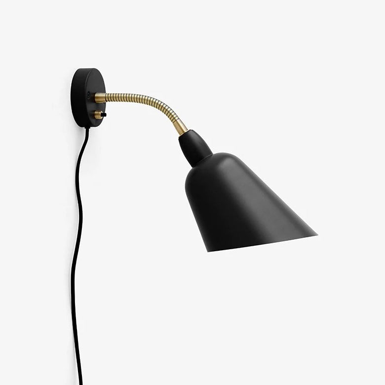 &tradition, Bellevue Wall Lamp AJ9, Black and Brass