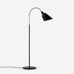 &Tradition, Bellevue Floor Lamp AJ7, Black and Brass, Floor, Arne Jacobsen,