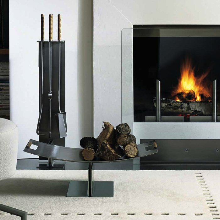 Conmoto, Peter Maly Fireside Tools with Floor Stand, Fireplace,