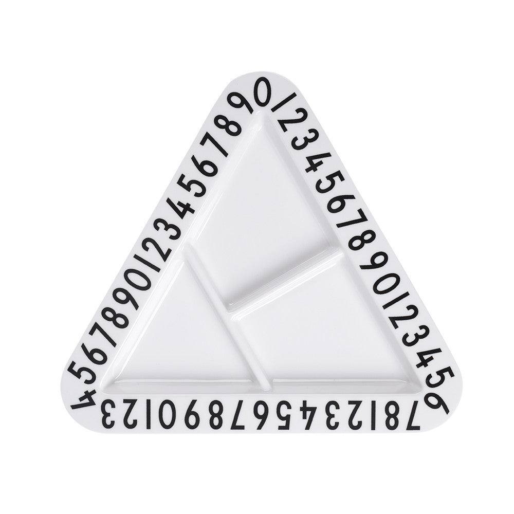 Design Letters - Melamine Triangle Snack Plate