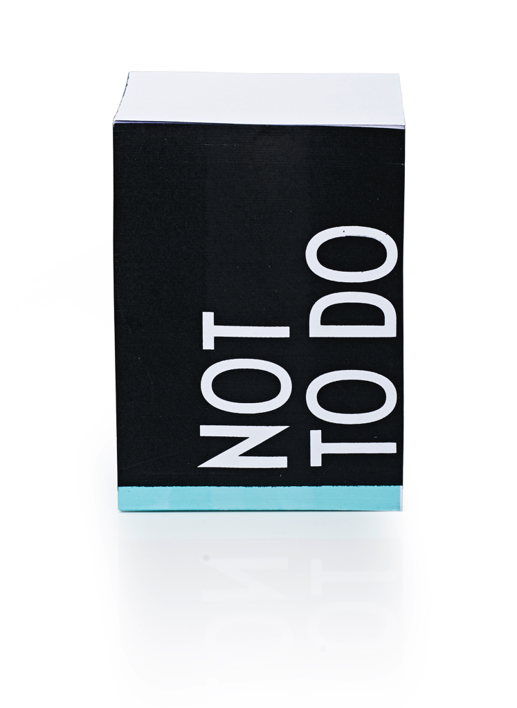 Design Letters - “Not To Do” Sticky Notes