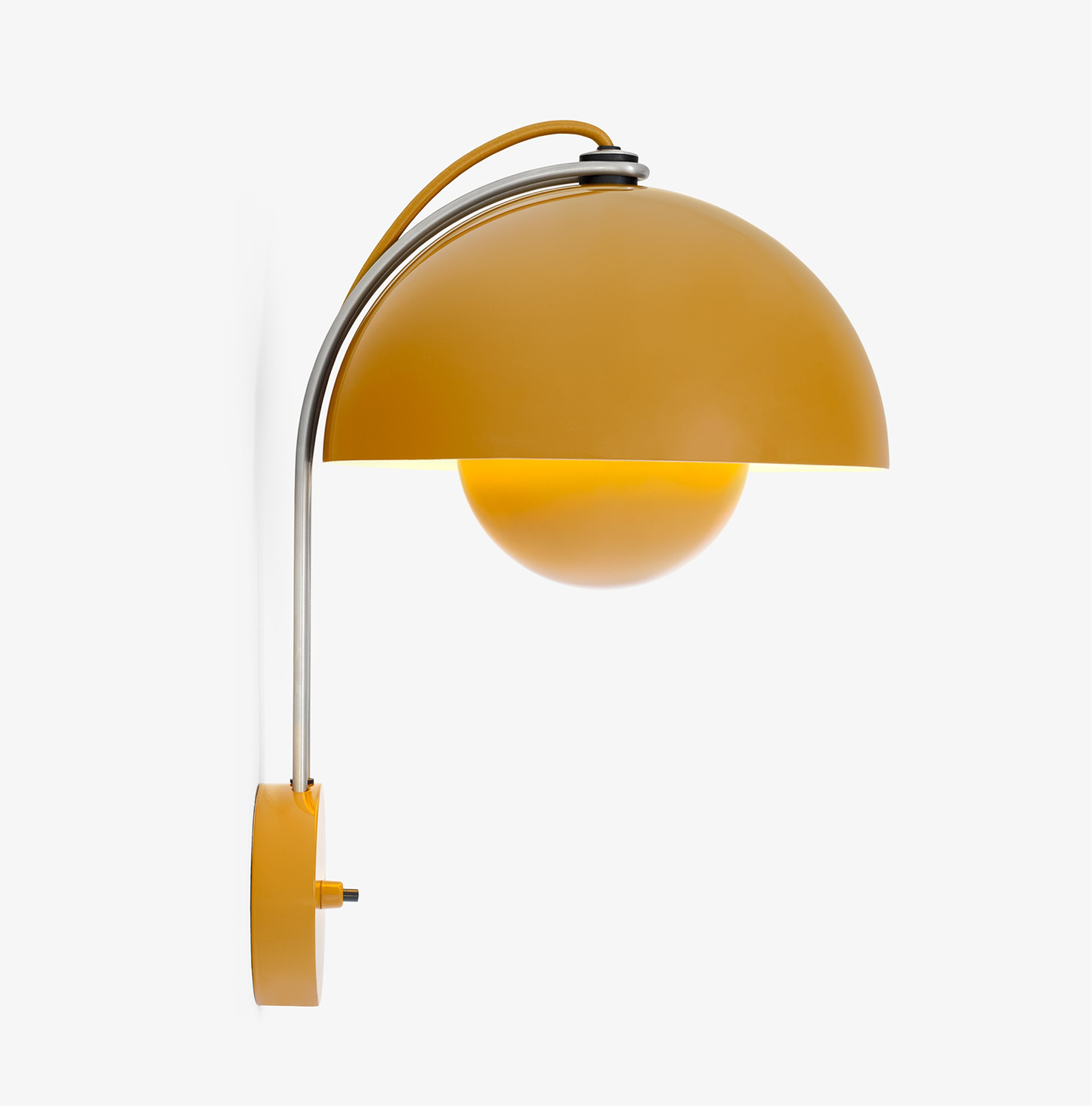 &Tradition, Flowerpot Wall Lamp VP8, Chrome, Wall / Sconce,  Verner Panton