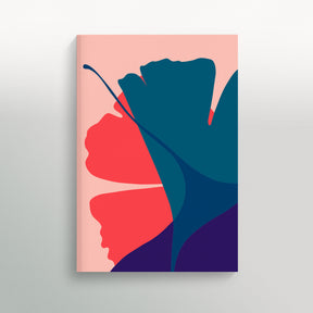 Common Modern, Ginkgo Pop Sketchbook, Amalfi (dark blue/red/pink)