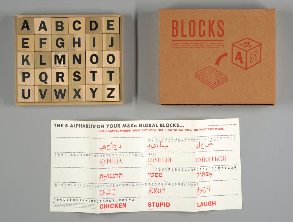 IC Design, Tibor Kalman Global Alphabet Blocks, Toys & Games,