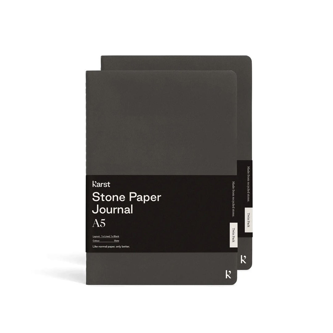 Karst, A5 Softcover Daily Journal Twin Pack, Notebook,
