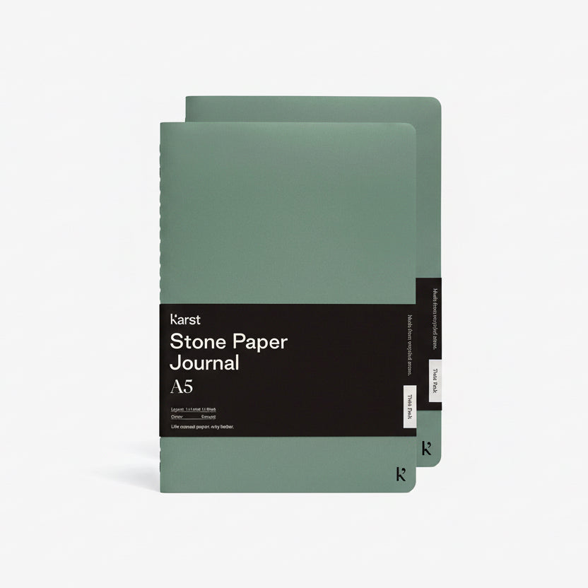 Karst, A5 Softcover Daily Journal Twin Pack, Eucalypt, Notebook,