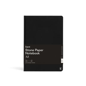 Karst A5 Hardcover Notebook - Lined Black