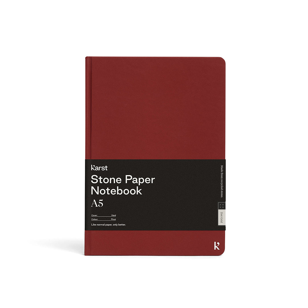 Karst, A5 Hardcover Notebook Dotted, Black, Notebook,