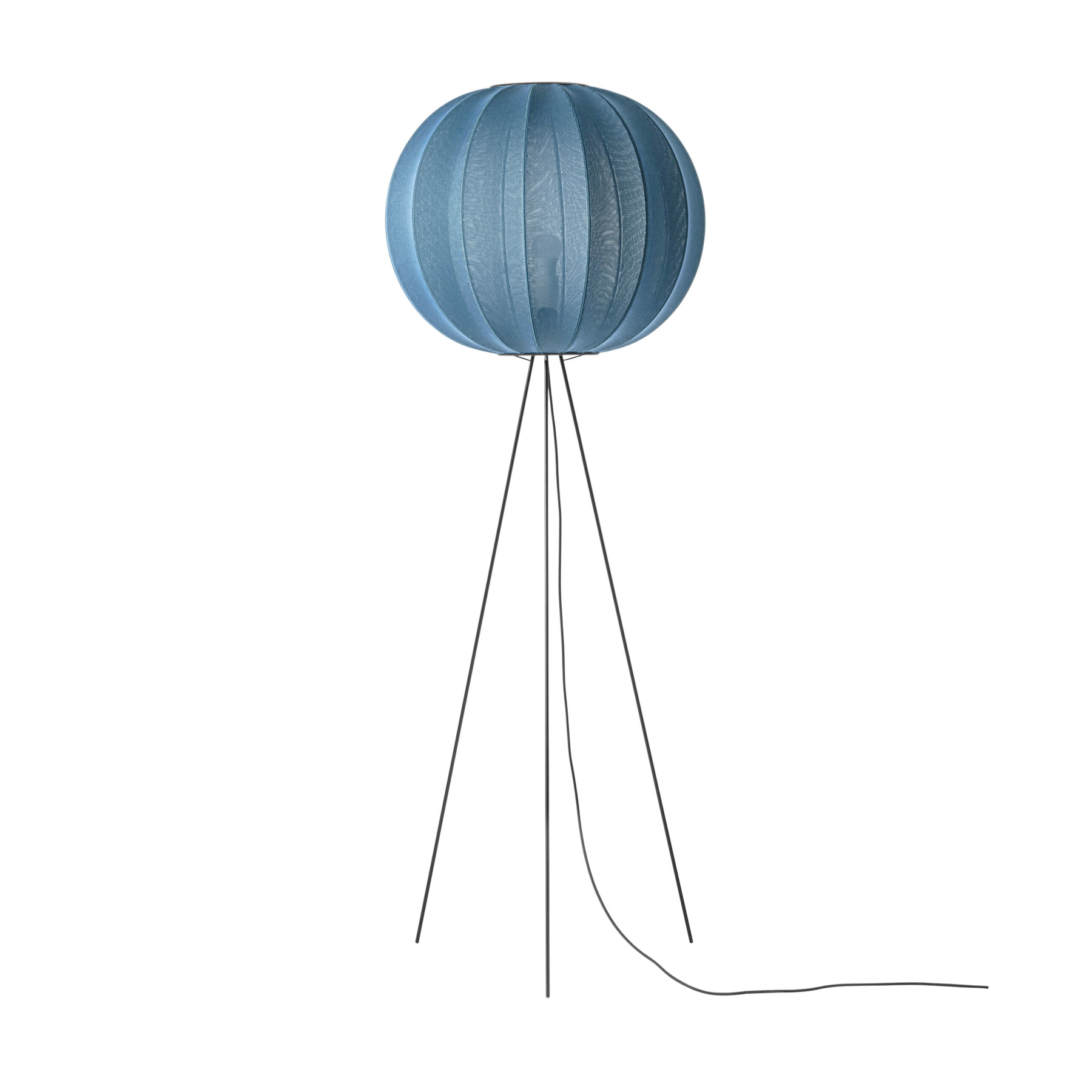 Made by Hand, Knit-Wit High Floor Lamp 60, Blue Stone, Floor,
