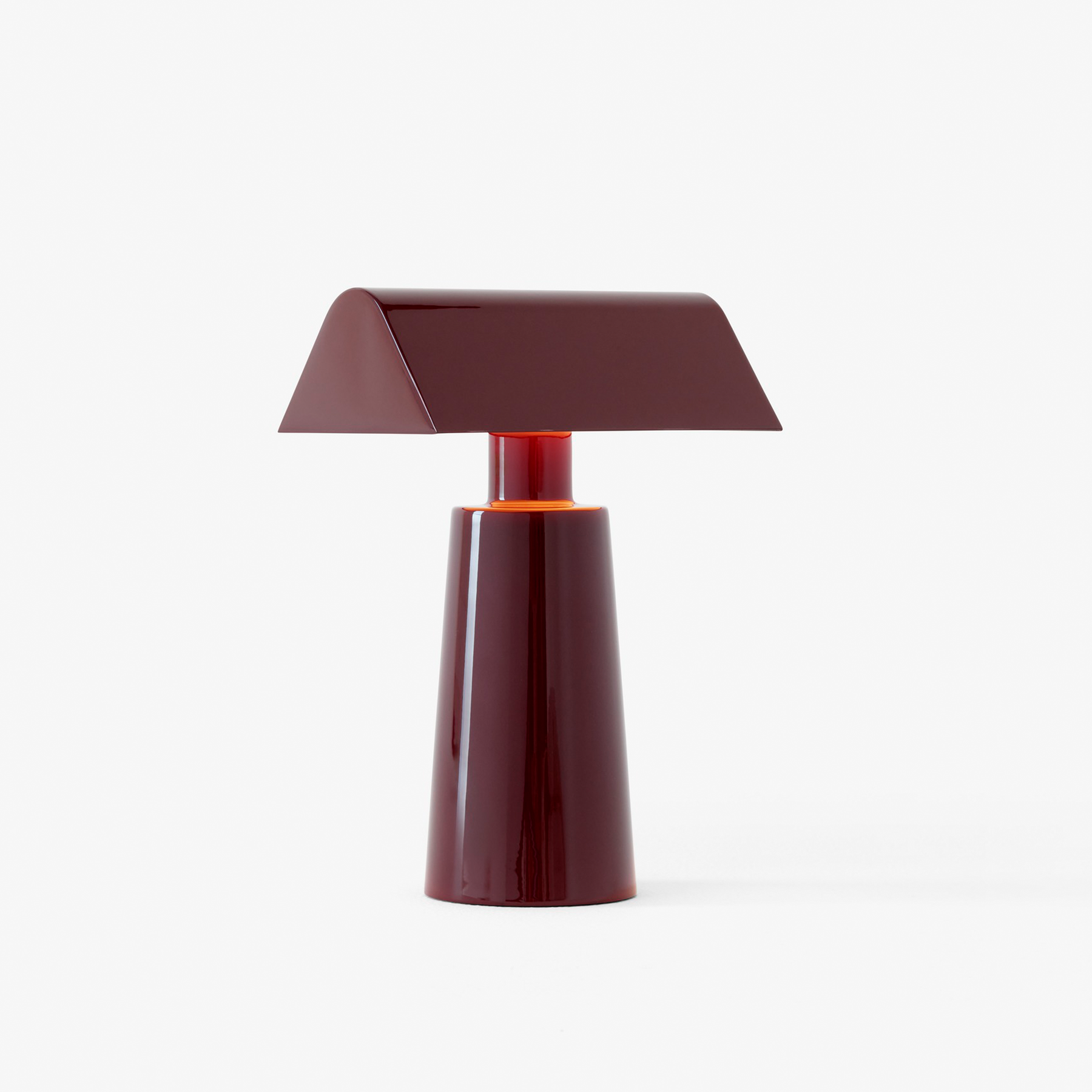 &Tradition, Caret Portable Table Lamp MF1, Dark Burgundy, Table / Task, Matteo Fogale,