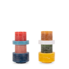 Stan Editions Candl Stacks Green / Yellow